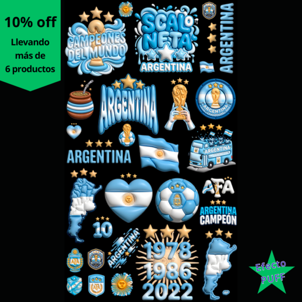 DTF Argentina 14 Efecto PUFF