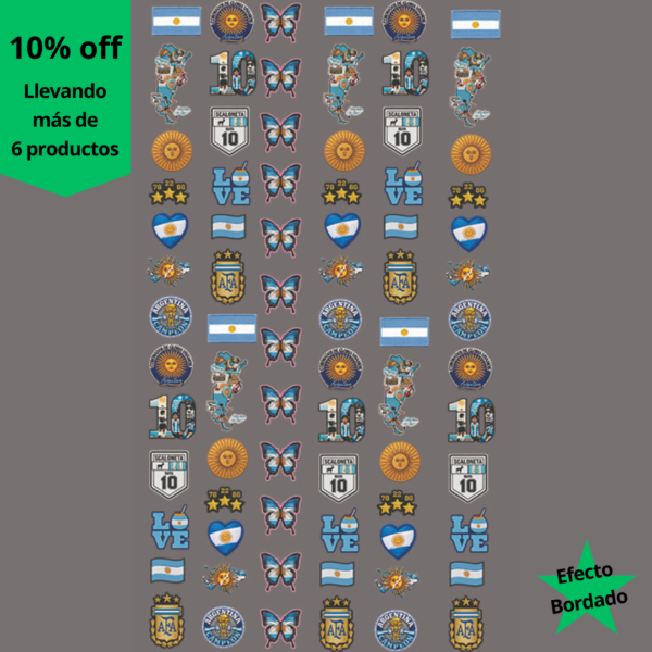 DTF Efecto Bordado Argentina 4
