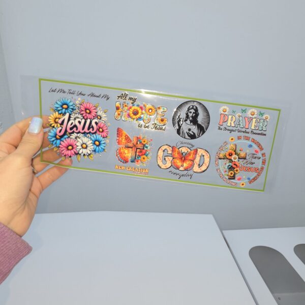 DTF UV 28 X 10 CM - Cristianos 2