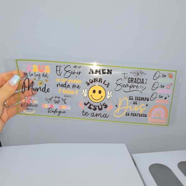DTF UV 28 X 10 CM Cristianos 1