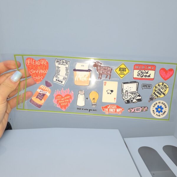 DTF UV 28 X 10 CM Cristianos 3
