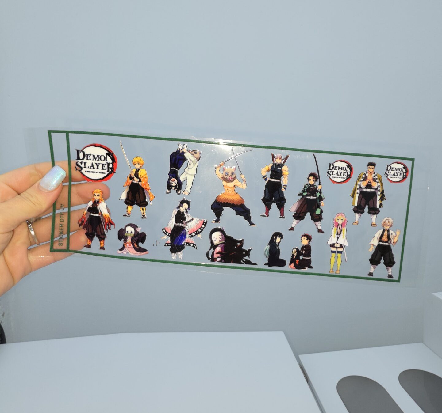 DTF UV 28X10 CM Demon Slayer