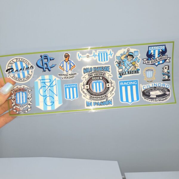 DTF UV 28X10 CM Racing Club