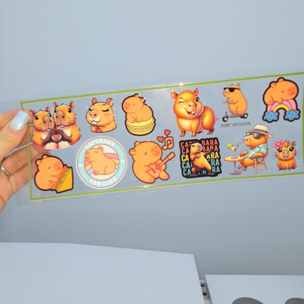 DTF UV 28X10 CM Capibara