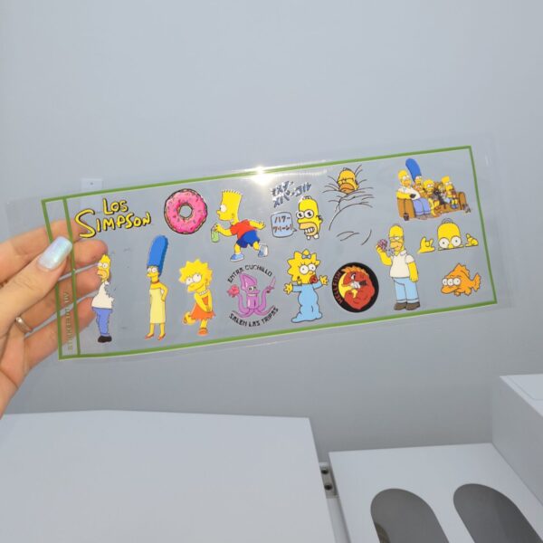 DTF UV 28X10 CM Los Simpsons