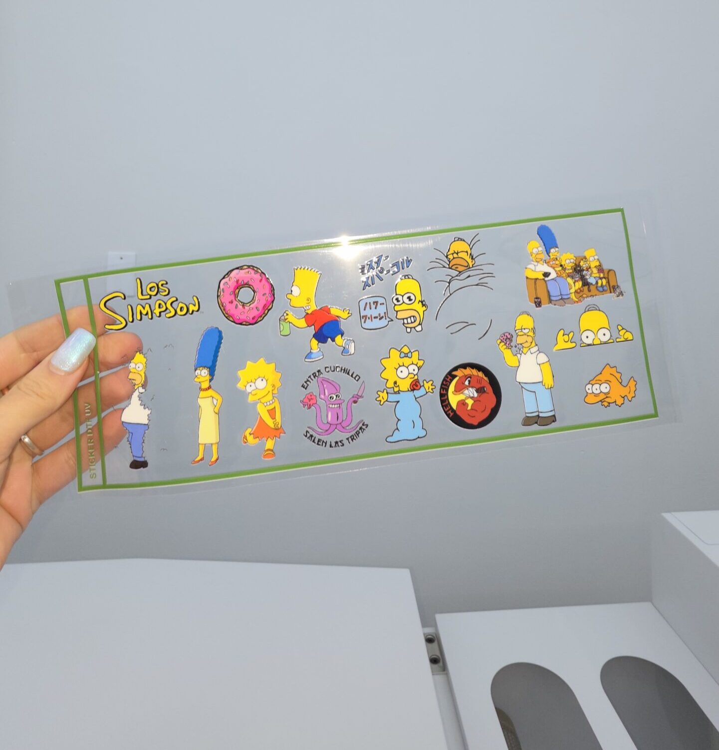 DTF UV 28X10 CM Los Simpsons