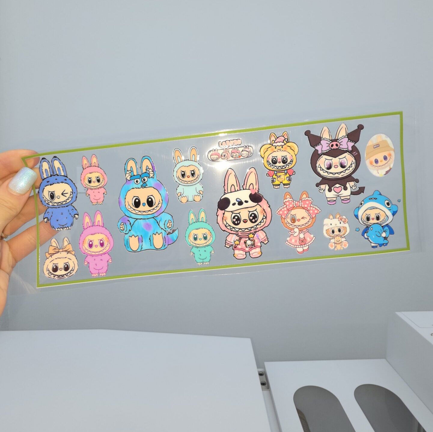 DTF UV 28X10CM Labubu
