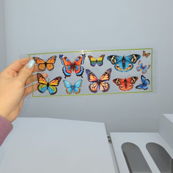 DTF UV 28X10CM Mariposas