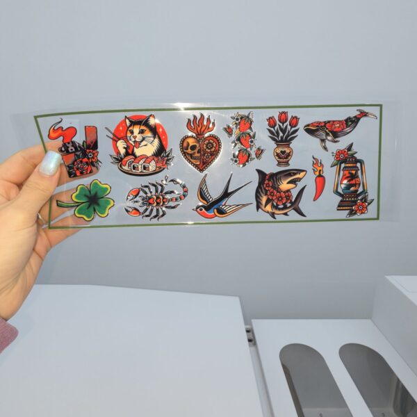 DTF UV 28X10 CM Old School 1
