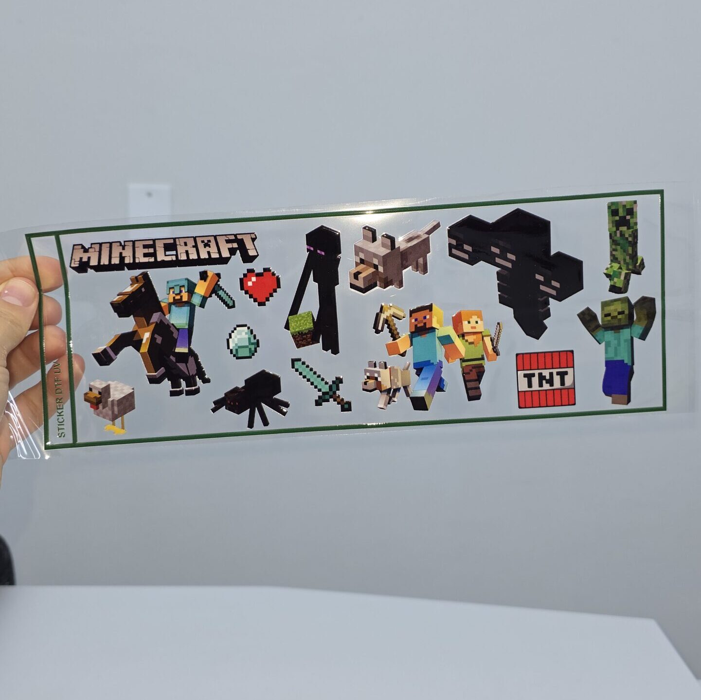 DTF UV 28X10CM Minecraft