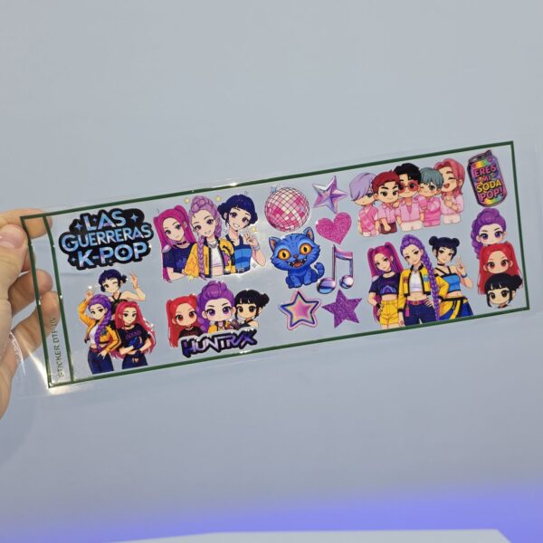 DTF UV 28X10 Guerreras KPOP