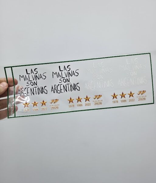 DTF UV Argentina 13 - Las Malvinas son argentinas