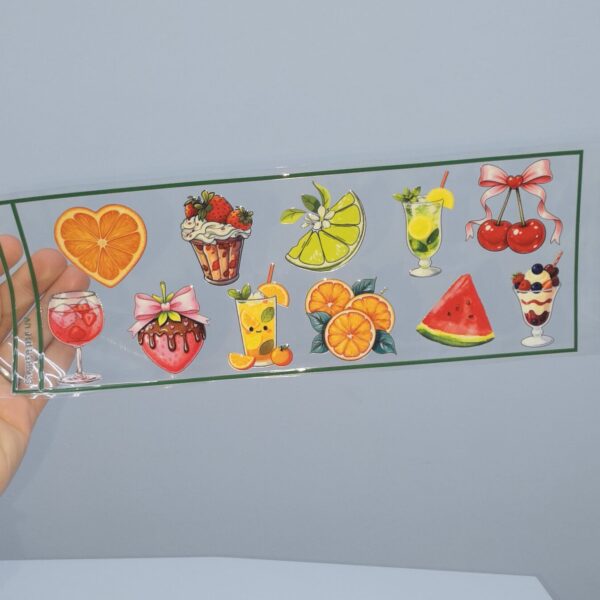 UV 28X10 cm Frutas y Tragos