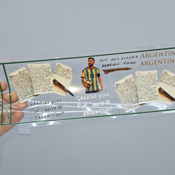 UV 28X10 cm Carta Messi