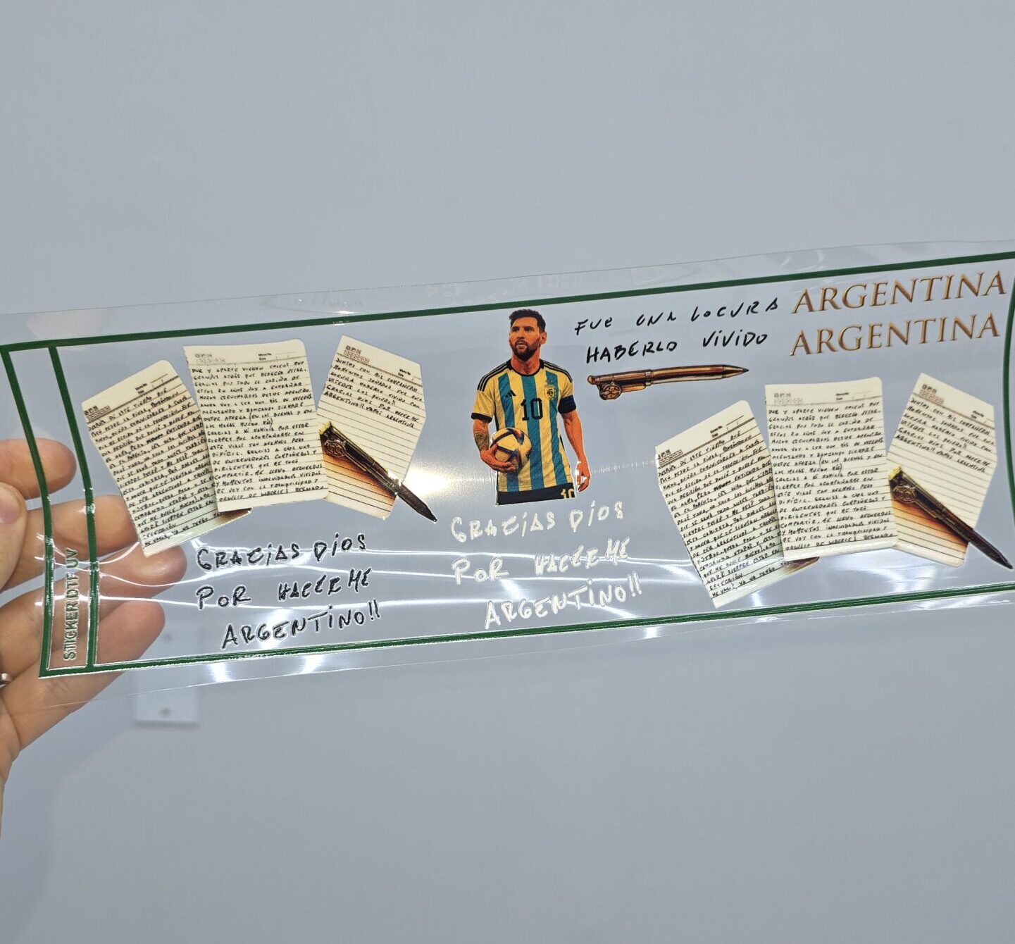 UV 28X10 cm Carta Messi