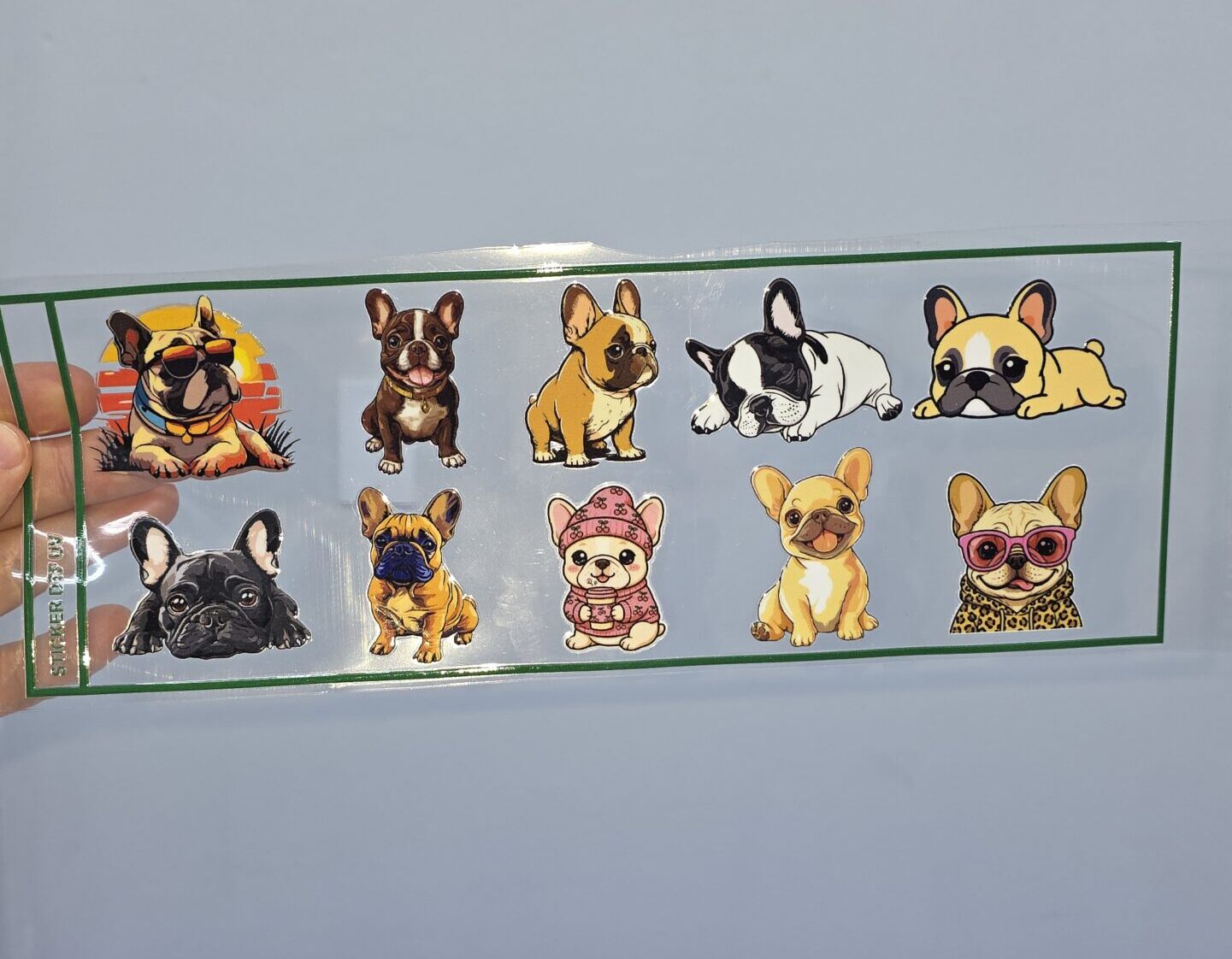 UV 28x10 cm Perro Bulldog Frances